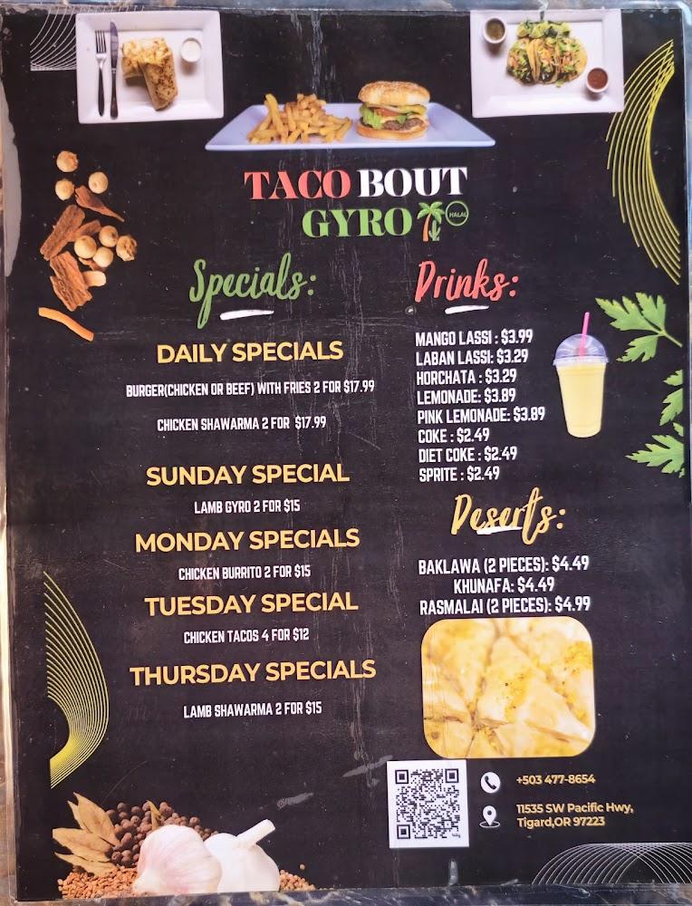 Taco Bout Gyro (Halal) Menu image 1